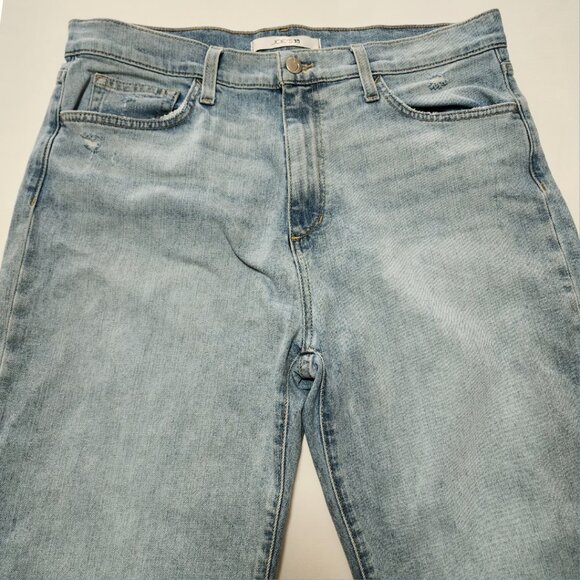 Joe's Jeans Light Wash High Rise Tomboy Slim Cropped Jeans Raw Hem - Picture 4 of 6